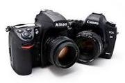 promo brand new canon camera and nikon d700